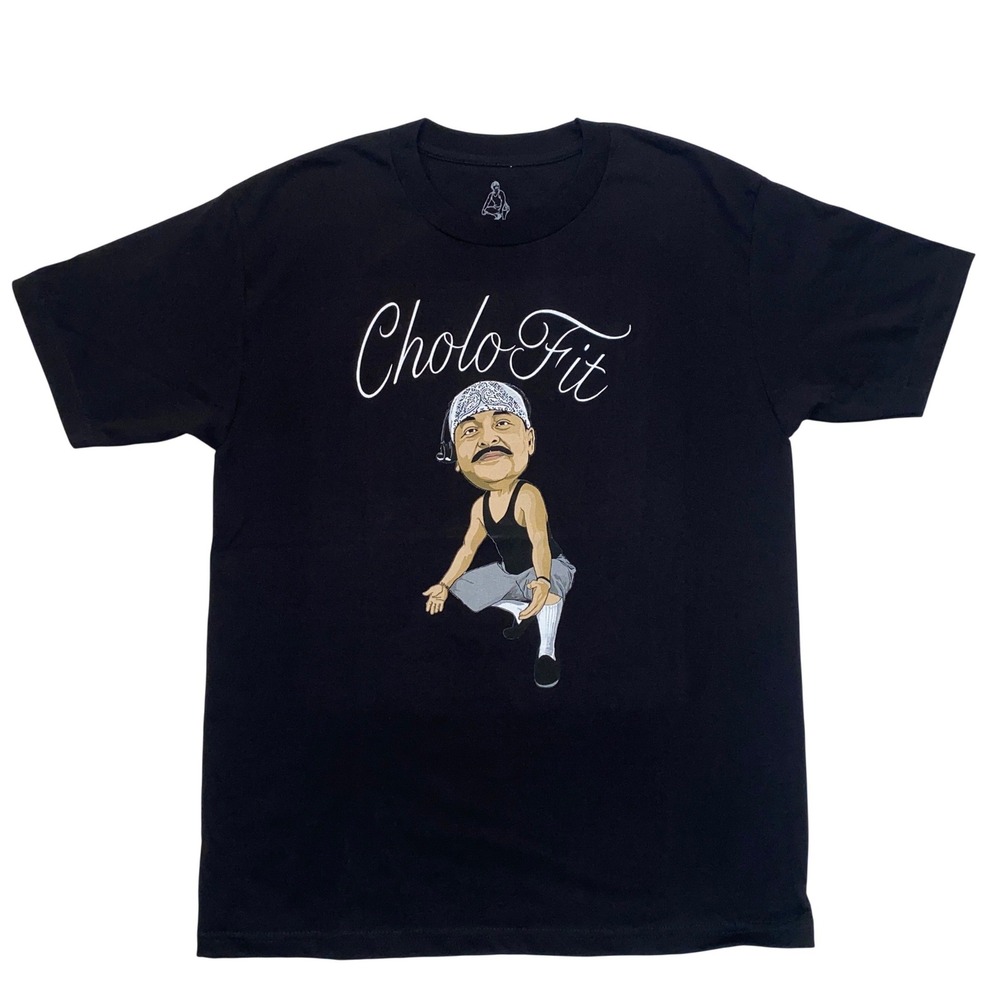 Cholo Fit Creeper T-Shirt Mens Large Black‎ Cotton Made in LA Represent NWOT